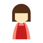 Female Apron Red SVG Icon